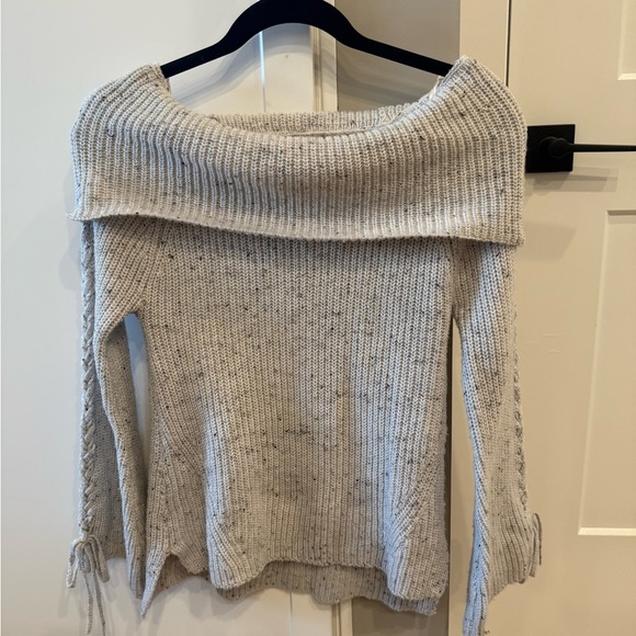 American Rag Gray Cowl Neck Sweater - Picture 1 of 6